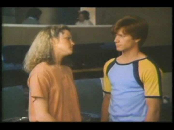 Eric Scott and Melissa Sue Anderson at the bowling alley